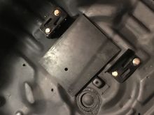 Some new brackets I found to mount the battery more securely, and 1/2” rubber pad for underneath. 