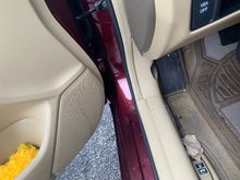 Inside drivers side door
