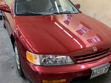 Wet sand final steps of Restoration.  This we sitting for over ten years.  $1,500.00 parts later it running like new. I may add with 33,000 Original miles.  I just wish i had sunroom. 