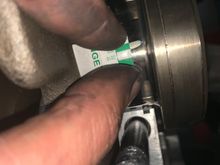 I will call it perfect! All mains show dead on the same at I think .0019”. ARP main studs torqued at 80 ft lbs. 