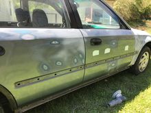 Got all the time pieces pulled off and sanded where little dents were so I could fill them with a small coat of body filler. 