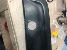 Some may call it blasphemy BUT since I got rid of the rear wiper I decided to fill the hole and then paint over it 