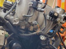 Back if I.M. notice the purge valve solenoid and intake air temp sensor locations/ mounting points
