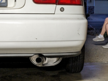 OEM Integra muffler, all clean and polished.