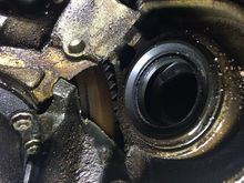 Viewing from below drivers side of transaxle.