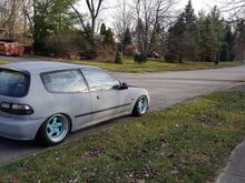 This is my car. Are you wanting this ride height? Or lower?