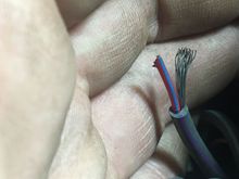 Wire that I found cut...this is from the main chassis loom (coming from the passenger side firewall under battery towards 4 passenger shock tower grey plugs.