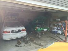The garage.