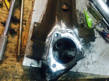 Using the corn hub pattern plate over my eg trailing arm