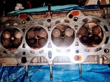 Its set tdc up sprocket up and markings even with block and still gaps on valves and the valces look like charcoal lol