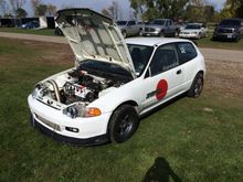 3 months after first buying the car it had a super budget turbo y8, that ran a 12.5@106, this build was so fun! I cut a 1.5 60ft with this setup, open diff.