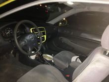I installed the 94-01 teggy map light with dual LED's. It's very slightly off center, I'm going to replace the whole headliner with something I re-upholster later.