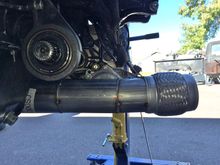 Adding a v-band clamp to the end of this latter.