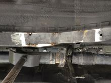Plate welded to the frame to disperse any torque energy