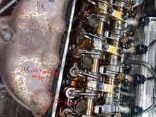 Are of the oil passage that the rubber tip fell in.