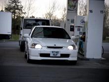 front view of the car