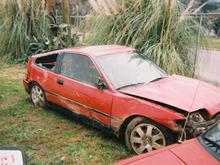 1990 Honda CRX SI TOTALED