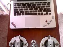 Custom RPR Camber/Caster Plates with extra pair of Pillow Bearings: Assembled-Bottom View