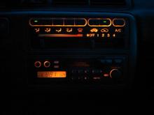 Climate control with amber bulbs