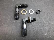 AN6 bulkhead fittings.