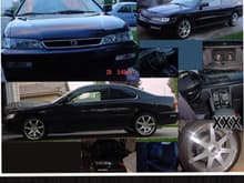 A collage of my first car that brought me to H-T my 96 Accord coupe EX