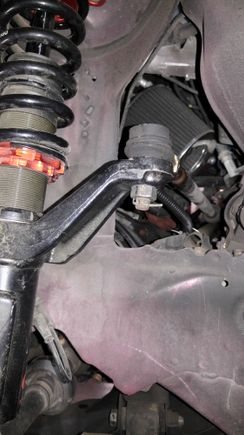 2002 Dc5 rsx.. Tie rod fix. Inverted outer tie rod... Testing and alignment. I installed my Ksport 32 way damper kit... I was driving around and noticed my car would make a funny sound turning left... I raised up on the rack and noticed my tie rod was slanted... No good.. Thats were my noise was coming from. Now for the fix