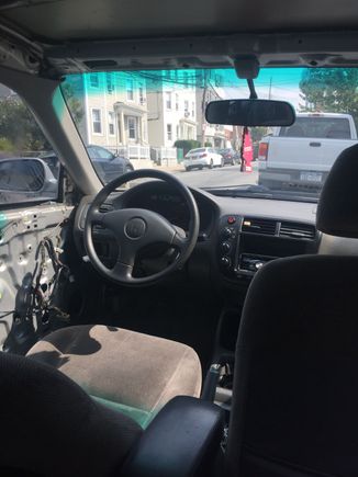 New steering wheel and my window regulator went out so I took it apart 