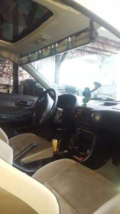 New rear view mirror. And got rid of the sun visors .