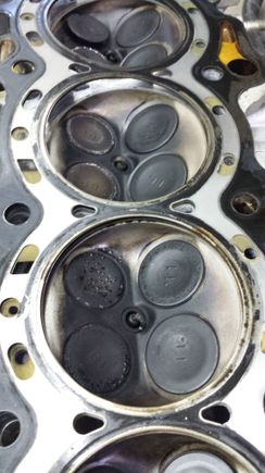 Headgasket breach and water on valve