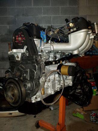 Plus that CAM gear just looks GREAT. (If only it were anodized BLUE like the injectors!? I guess I can't have everything?) I paid next to nothing for it so I had to take what I could get. Keep in mind this WAS built on a TIGHT budget.