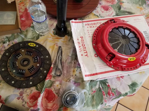 Stg.2 xtd clutch kit. Need clutch and flywheel bolts. Mine were trashed and heads were starting to round off badly.