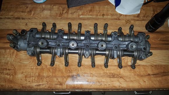 Rocker Assembly cleaned, lubed and resassembled.