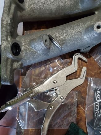 I couldn't remove the broken stud from the intake manifold with regular pliers or vice grips, these however worked great and made the job easy.  Highly recommended. 