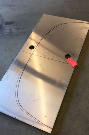 Used scrap aluminum to build a custom front splitter