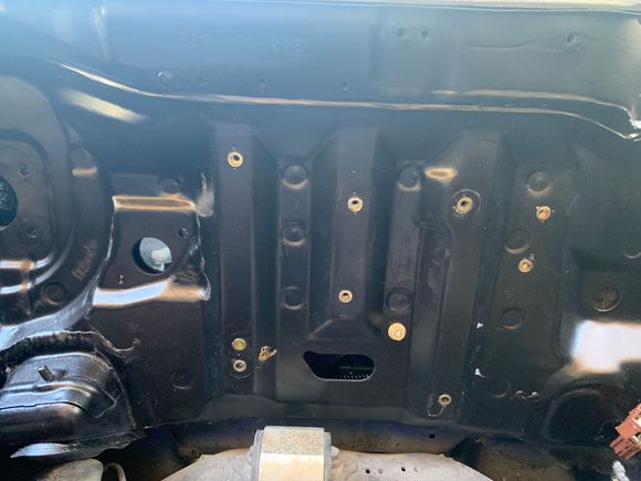 When previous owners "shave" the firewall, you have to get created. This "nutserts" or "rivnuts" are actually pretty amazing.