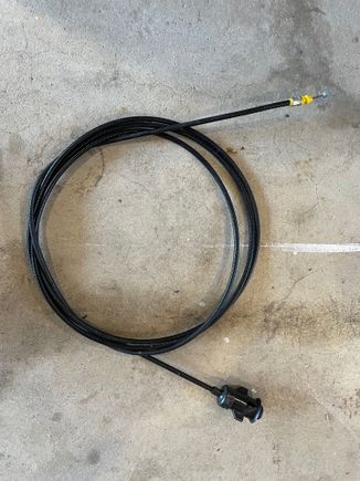 Gas door release cable