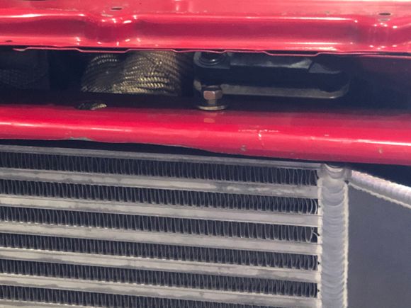 I used the bumper guard to mount the intercooler.