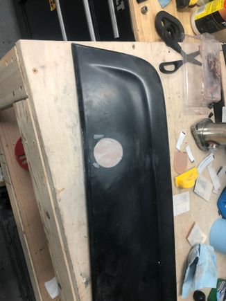 Some may call it blasphemy BUT since I got rid of the rear wiper I decided to fill the hole and then paint over it 