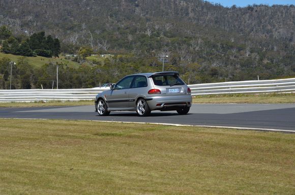 17 x 6 Lenso Proton Satria GTi at Baskerville Hill Climb Tasmania Australia