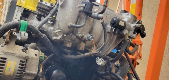 Back if I.M. notice the purge valve solenoid and intake air temp sensor locations/ mounting points