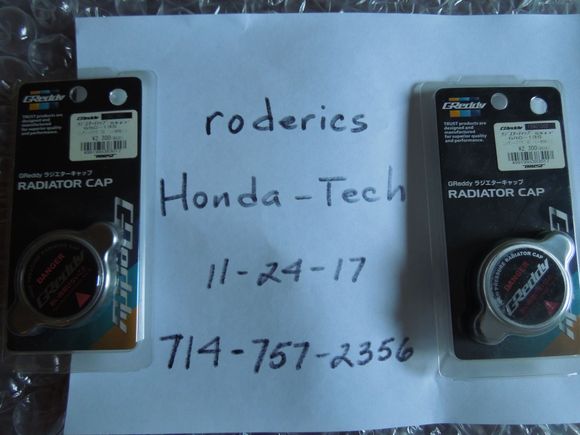 New Greedy radiator caps.
$45 shipped