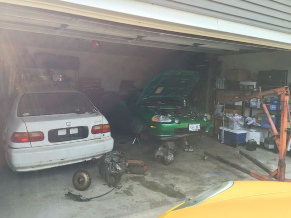The garage.