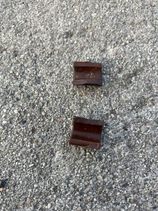 How I found it broken in half.