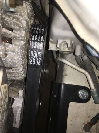 Pretty tight clearance between the alternator and headlight