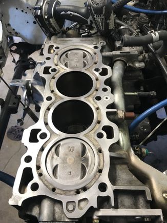 This is my b20 block filled with moroso block filler. Still need to have it bored and honed for the new pistons. I'll update my build threads on what it makes and whether it holds up or not. I filled approximately the top 1" of the coolant jacket with the block filler after looking at a css cut away showing how deep they did their block support. 