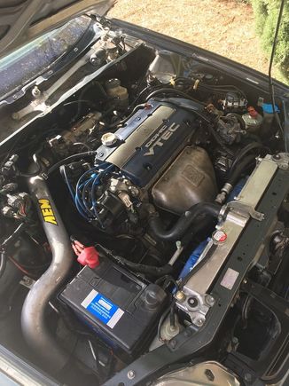 Still need to put the molding and wipers on but I'm waiting to replace the windshield first so the clips don't get destroyed.