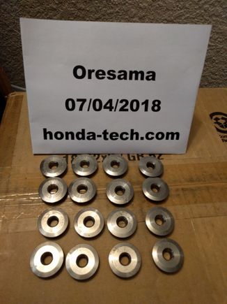 Titanium Valve Retainers: $40.00 Shipped