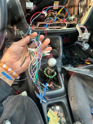 the radio he had hooked up.
