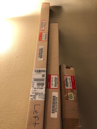 Left Roof Molding, Right Roof Molding, JDM SiR II Thin Side Moldings BNIB 