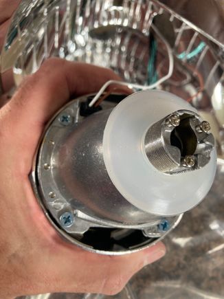 Next - secure the shroud to the projector.